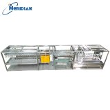 Compact poultry processing line improving production efficiency