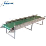 Belt type crate conveyor with flat PVC belt for chicken processing line